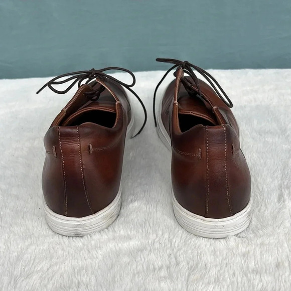EUC Bruno Magli Men's Colina Derby Oxfords Cognac Brown Size 9 Comfort Luxury - Picture 4 of 7